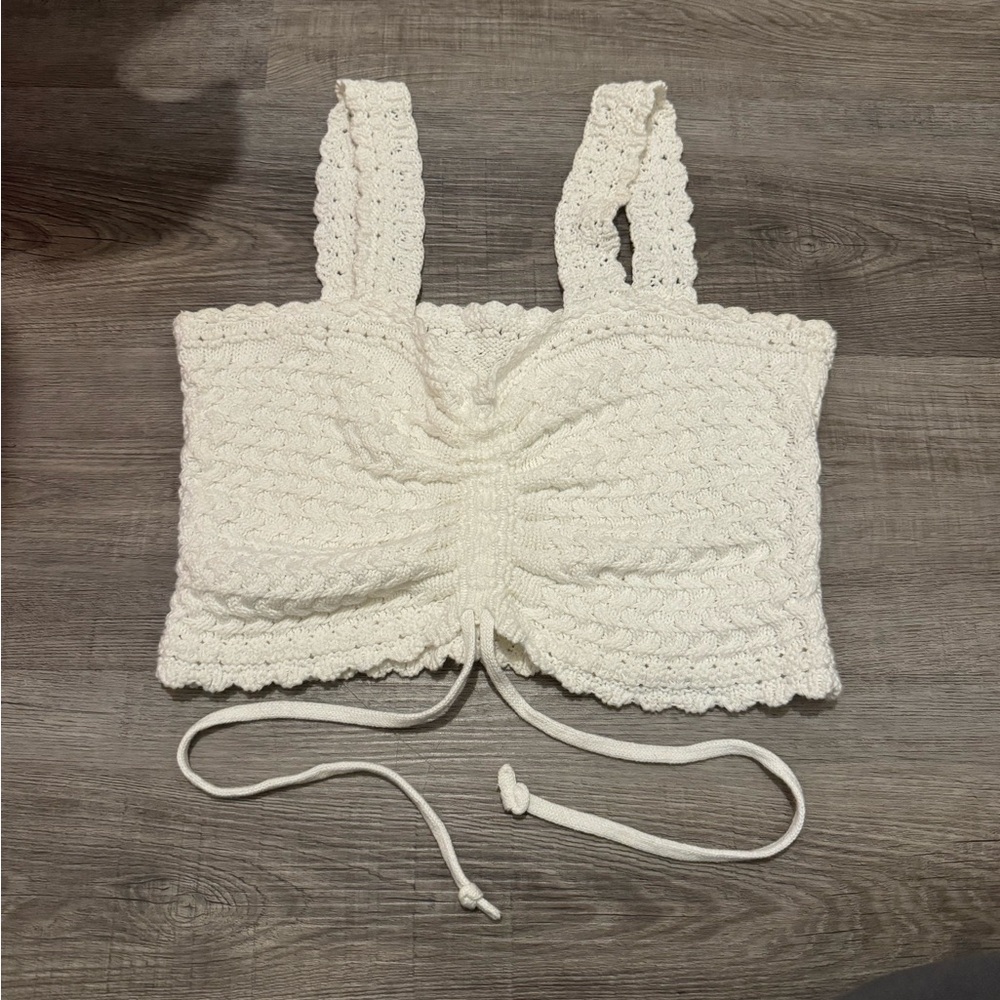Hollister Ivory Knit Top